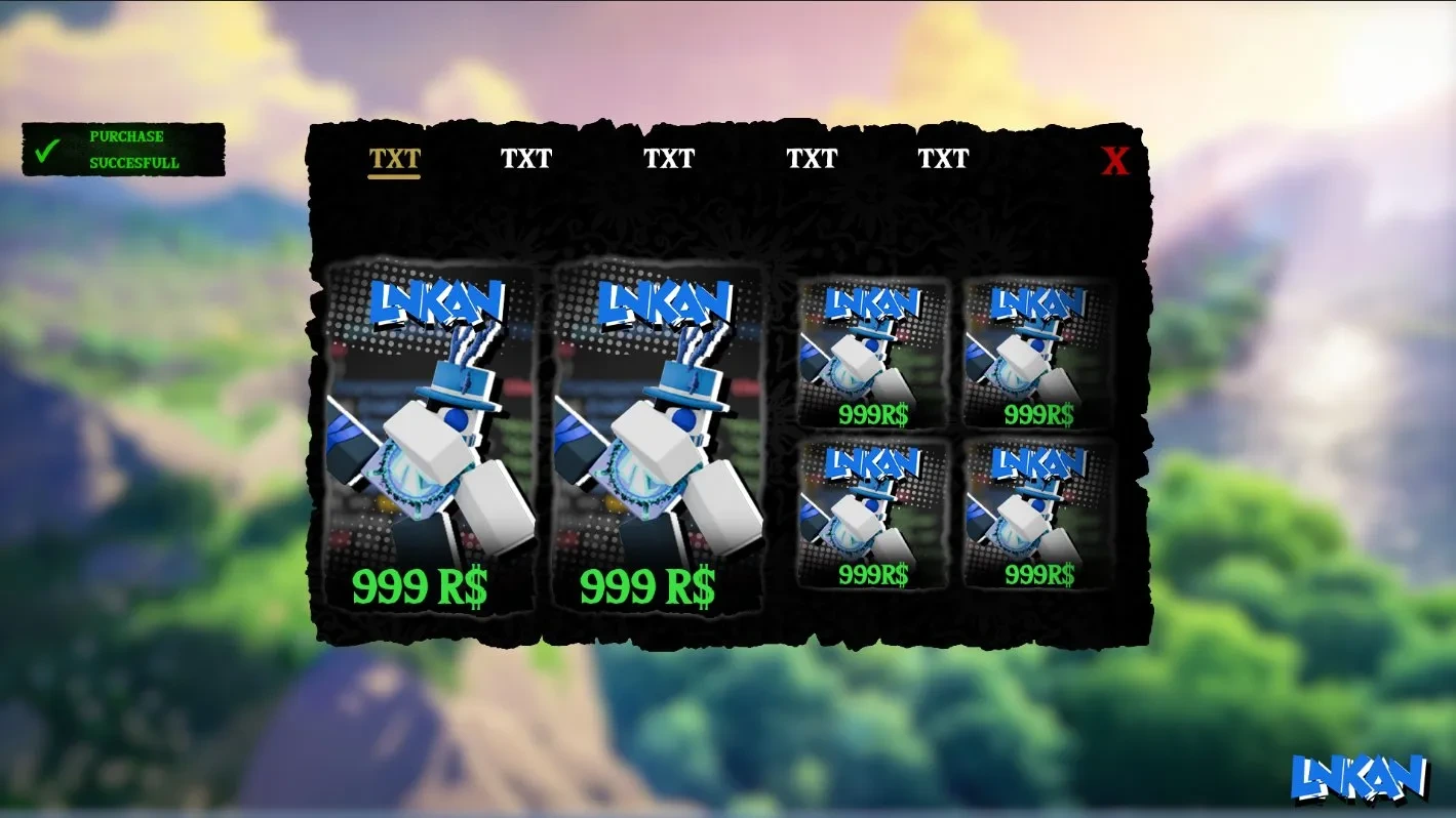 Game Interface — Roblox UI by lnkan